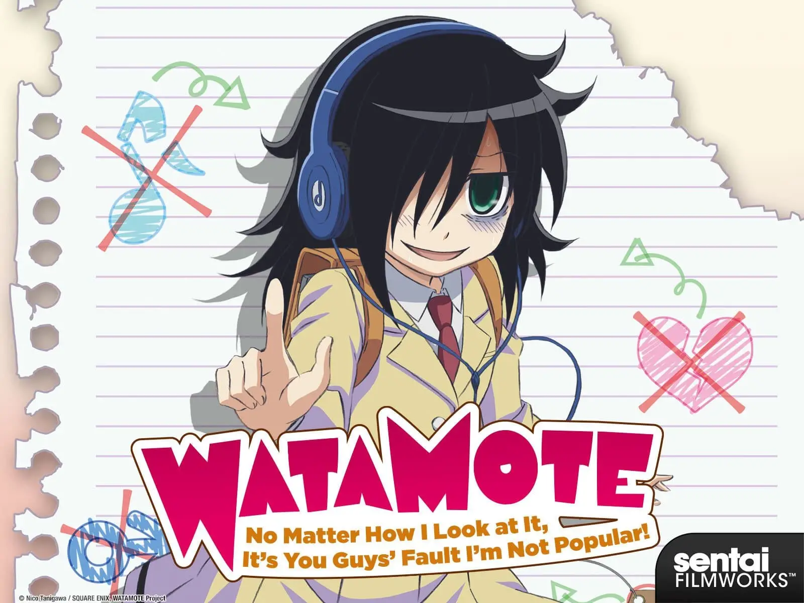 انمي واتاموتي WataMote الحلقة 12 والاخيرة مترجم